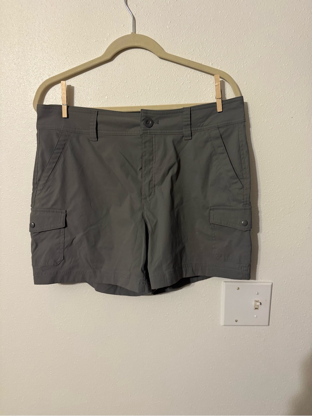 Eddie Bauer Slate Gray Cargo Shorts